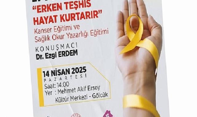 Gölcük Belediyesi’nden kanser ve sağlık okuryazarlığı eğitimi