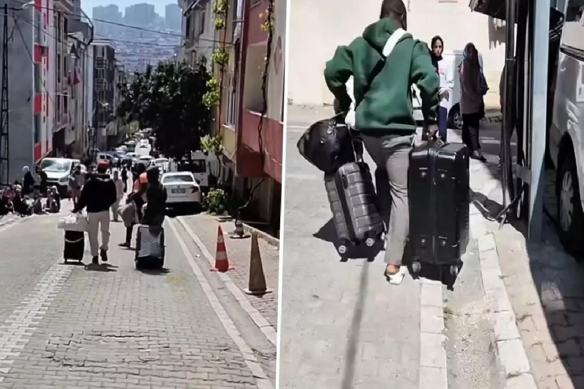 Görüntü İstanbul’dan! 6.2’lik deprem sonrası Türkiye’yi terk etmeye başladılar