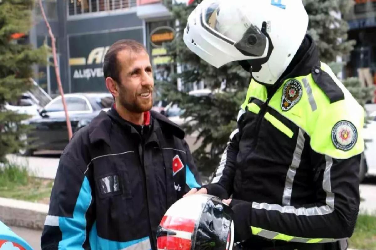 Hakkari’de Motosikletli Kurye Denetimi