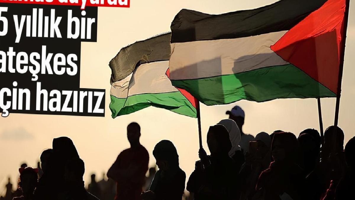 Hamas: Tek seferde yapılacak esir takası ve 5 yıllık bir ateşkes için hazırız