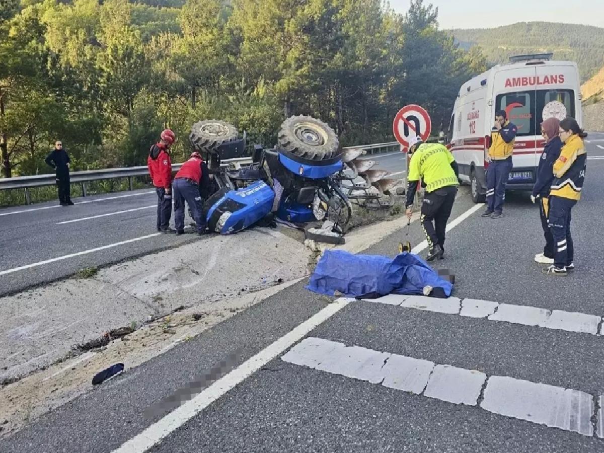 Havran’da Traktör Devrildi: Sürücü Hayatını Kaybetti