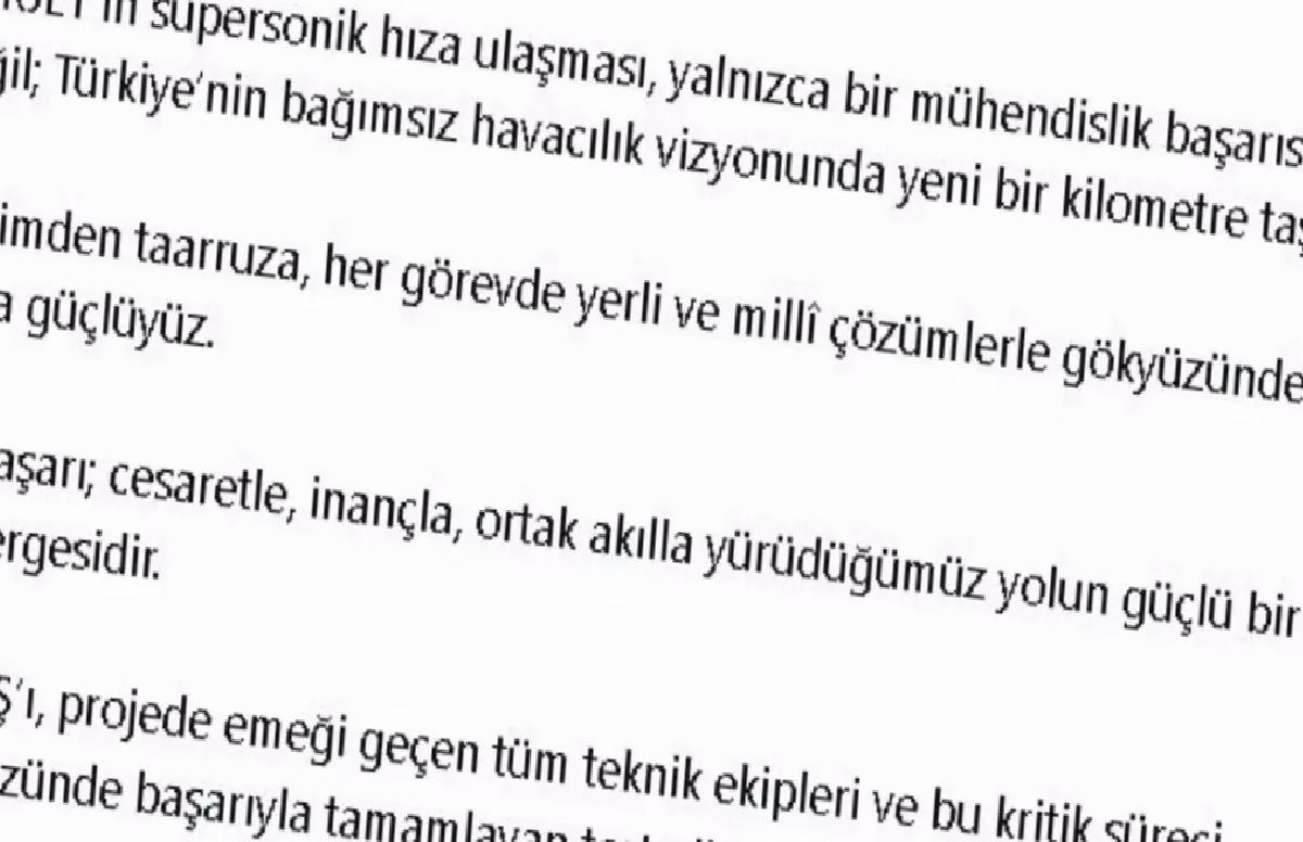 HÜRJET Süpersonik Hıza Ulaşarak Tarih Yazdı