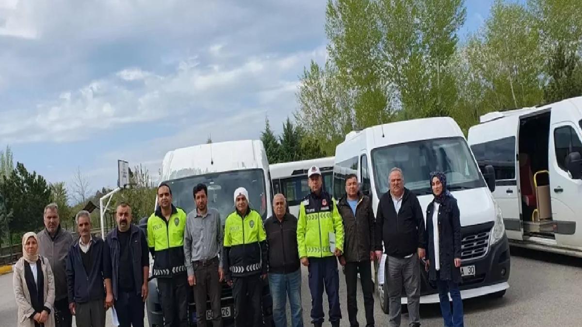 Hüyük’te Servis Araçları Denetlendi