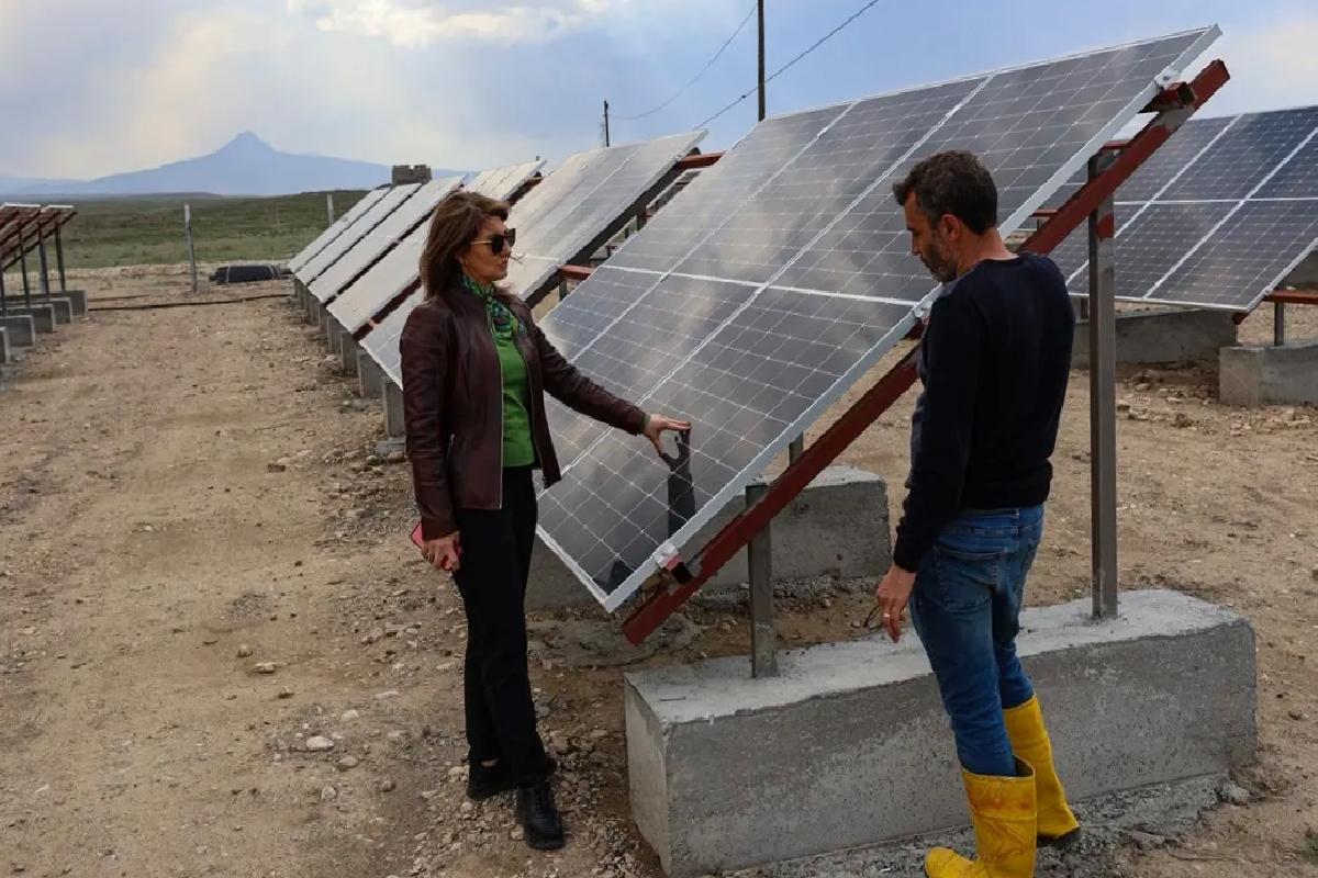 Iğdır’da Güneş Enerjisiyle Su Taşıyan Sistem