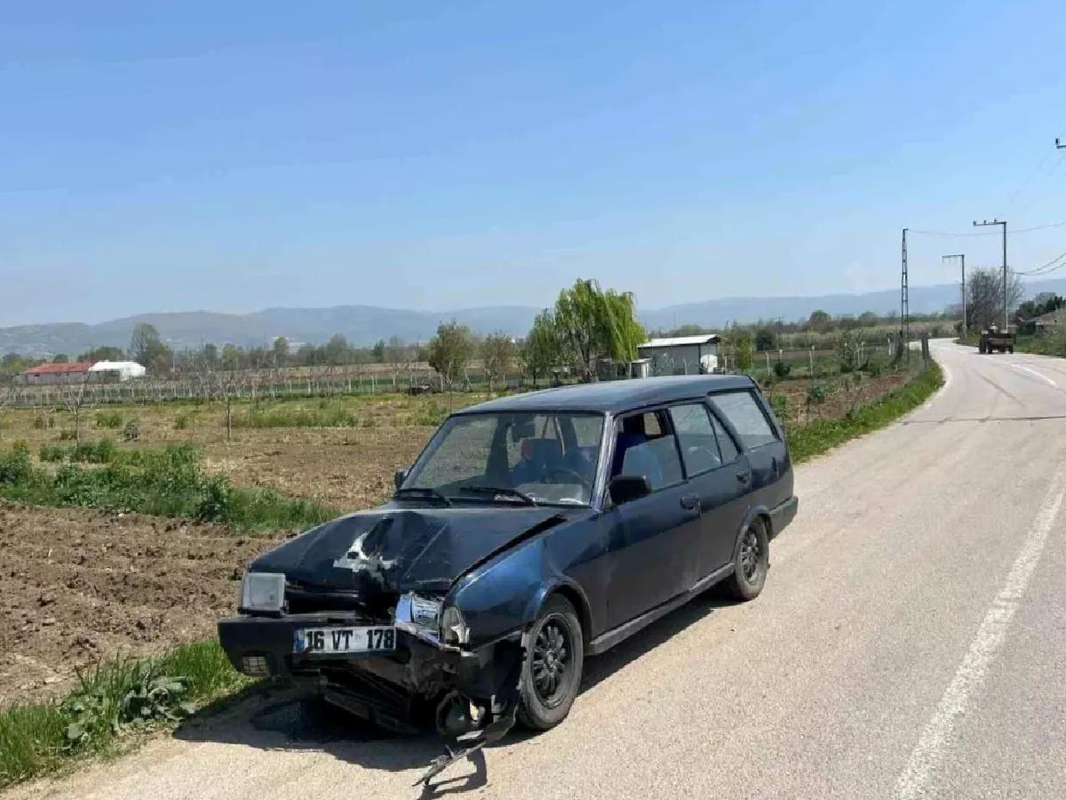 İnegöl’de Otomobil Kazası: 1 Yaralı