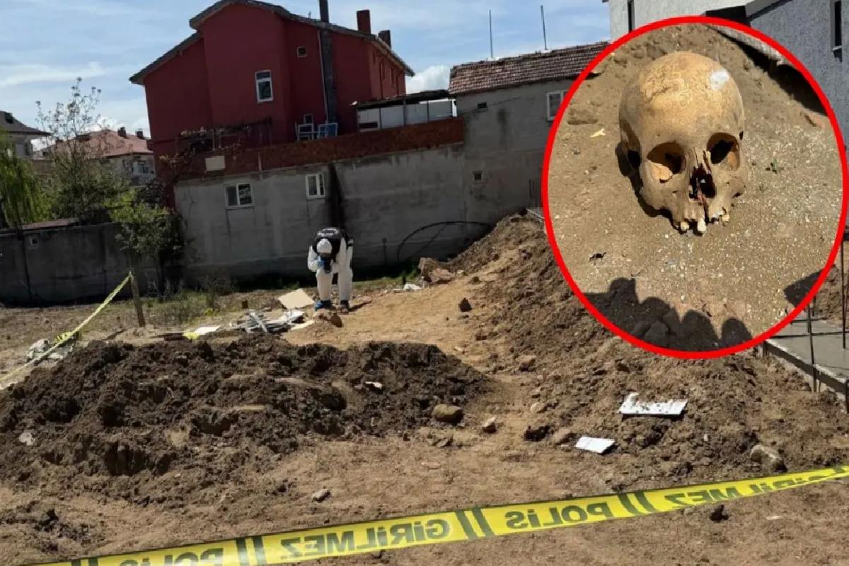 İnşaat işçilerinin bulduğu kafatası ekipleri harekete geçirdi