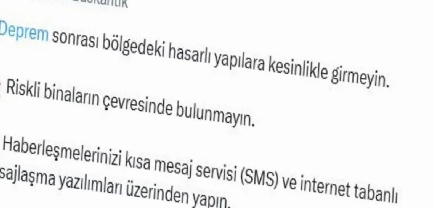 İstanbul Depremi: AFAD’dan Uyarı