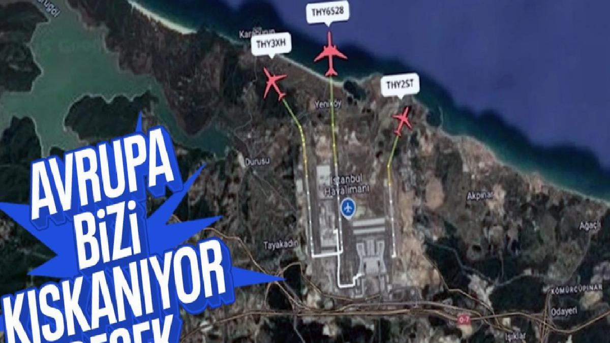 İstanbul Havalimanı “eş zamanlı üçlü bağımsız pist operasyonu” Avrupa basınında