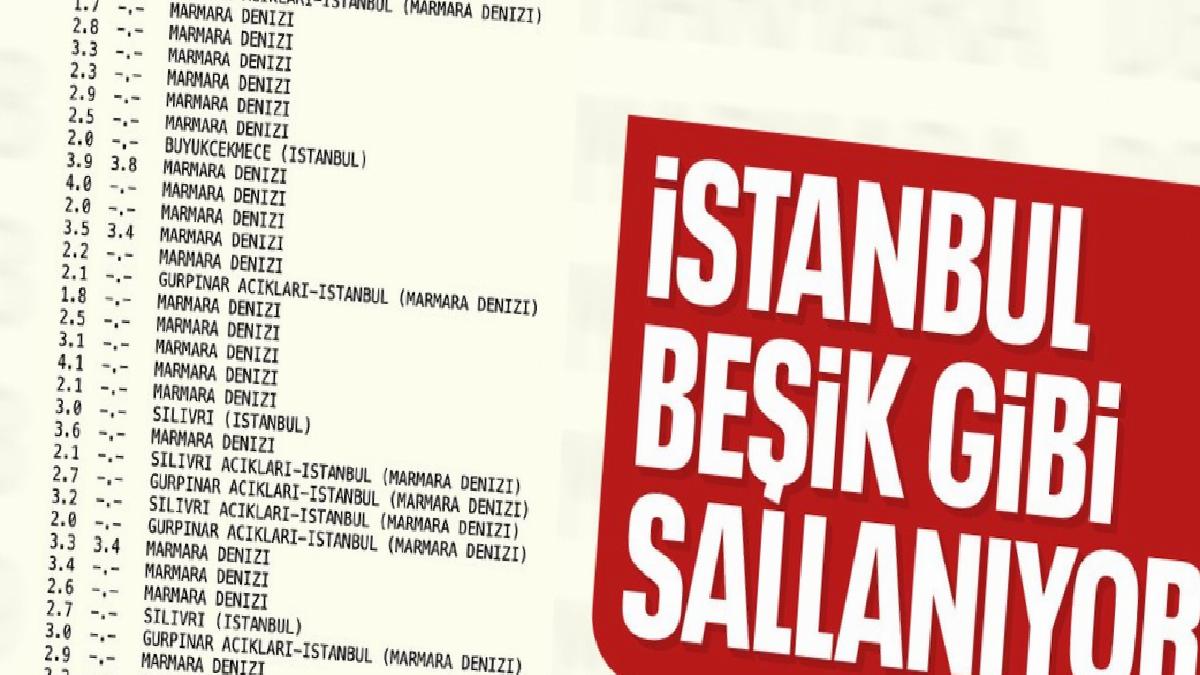 İstanbul’da büyük deprem: Onlarca artçı saatler içinde yaşandı
