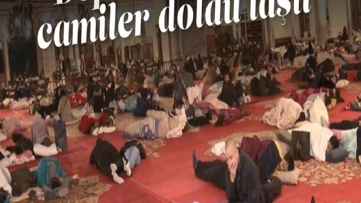 İstanbul’da deprem: İnsanlar geceyi park bahçe ve camilerde geçirdi
