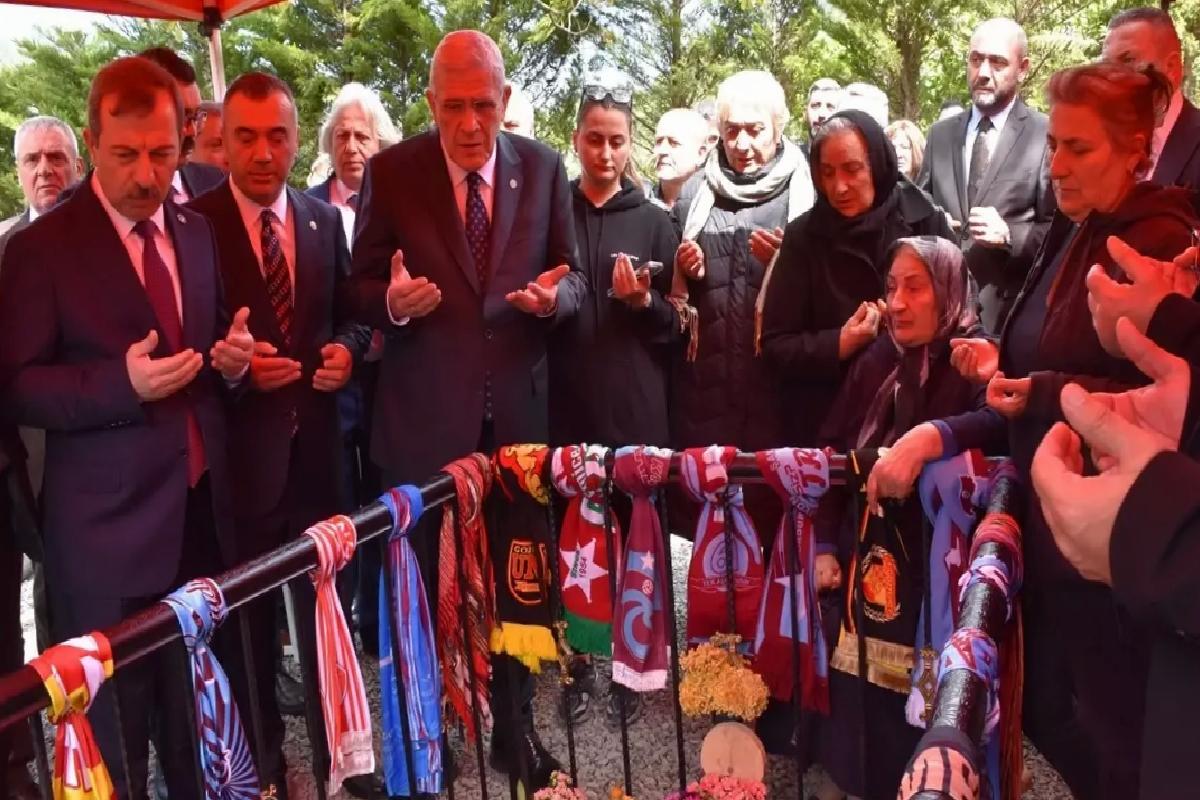 İYİ Parti Genel Başkanı Dervişoğlu, Eren Bülbül, Volkan Konak ve Özkan Sümer’in mezarlarını ziyaret etti