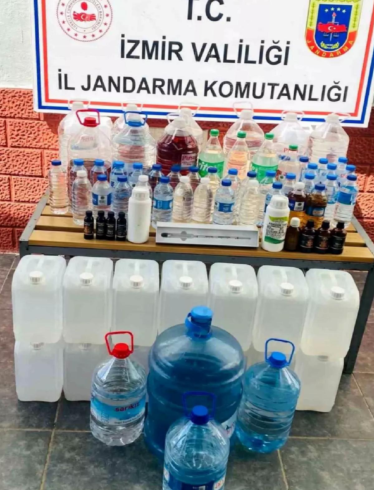 İzmir’de Kaçak Alkol Operasyonu