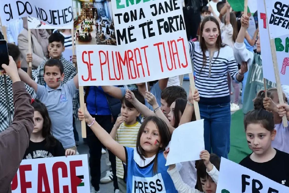 Kalkandelen’de Gazze’ye Destek Gösterisi