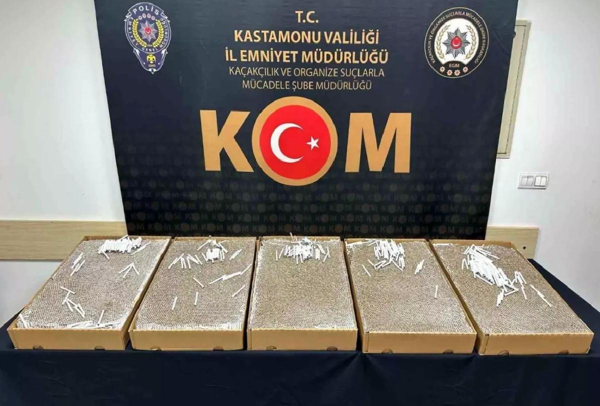 Kastamonu’da 27 Bin Doldurulmuş Makaron Ele Geçirildi