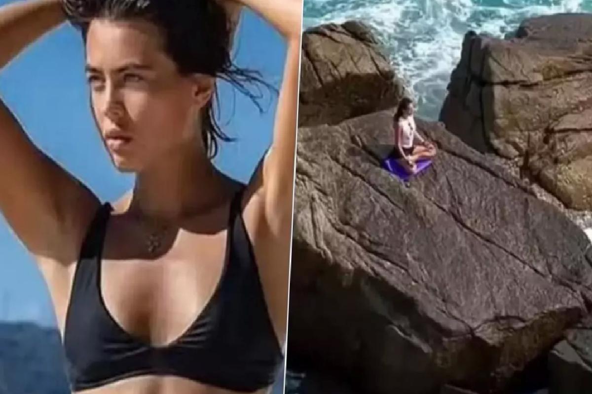 Kayalıklar üzerinde yoga yaparken dev dalgalara ünlü kapılan oyuncu hayatını kaybetti