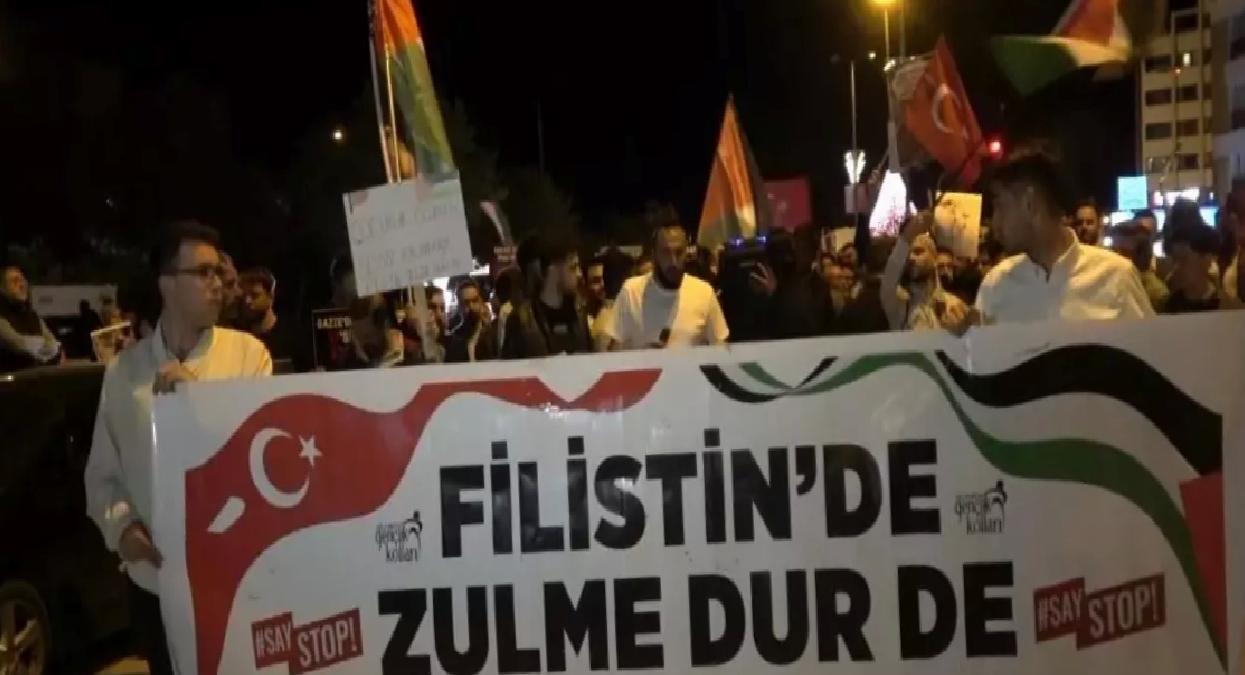 Kilis’te Filistin İçin Yürüyüş