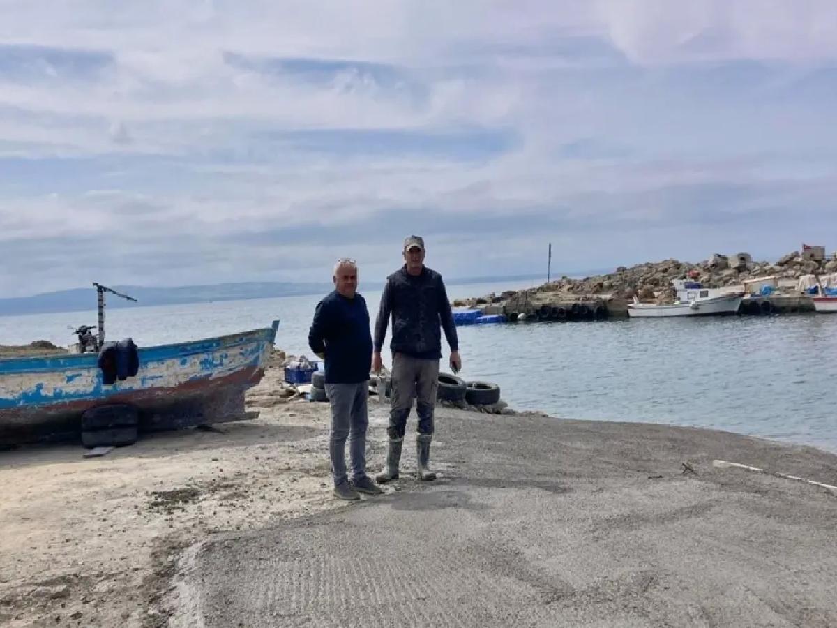 Kocaçeşme’de Balıkçılar İçin Rampa Yapıldı