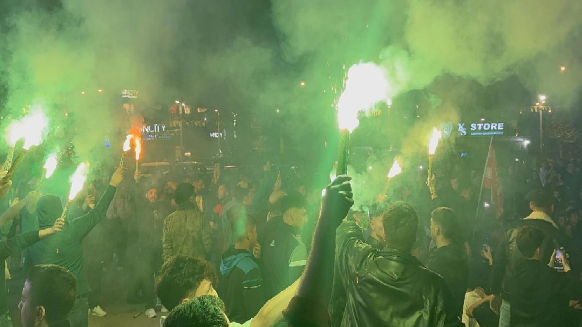 Kocaelispor taraftarı, Süper Lig coşkusunu yaşadı