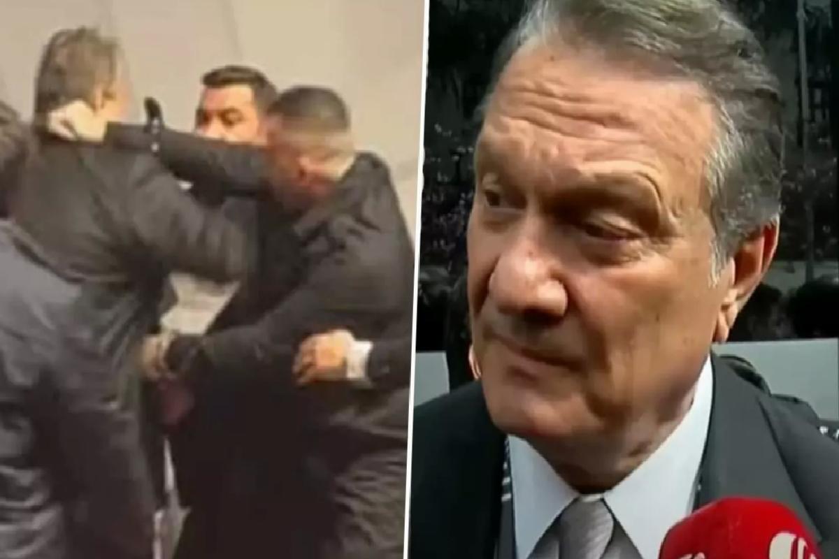 Kürsüde yumruklu saldırıya uğrayan Hasan Arat’tan ilk sözler: Arkadan saldırmaya ne denir?