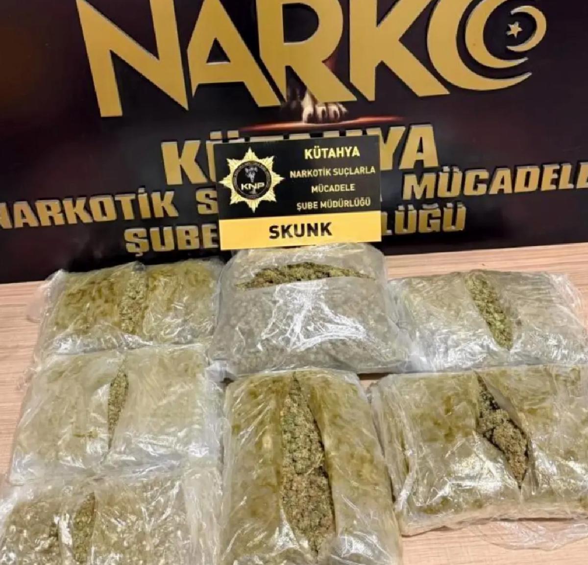 Kütahya’da 3 Kilo Uyuşturucu Ele Geçirildi