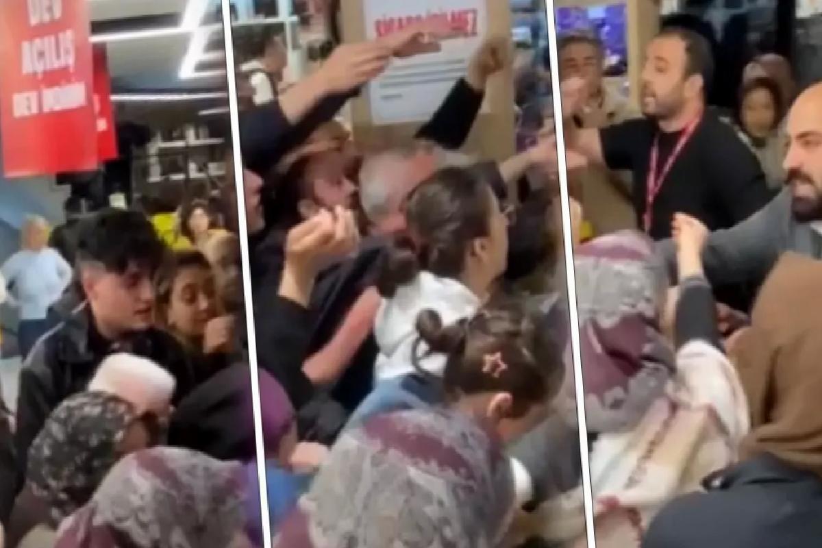 Mağazada yapılan indirim ortalığı karıştırdı! Vatandaşlar birbirine girdi