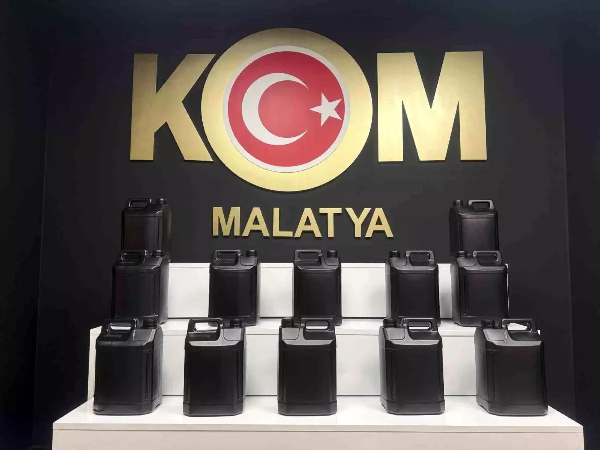Malatya’da Kaçak Alkol Operasyonu