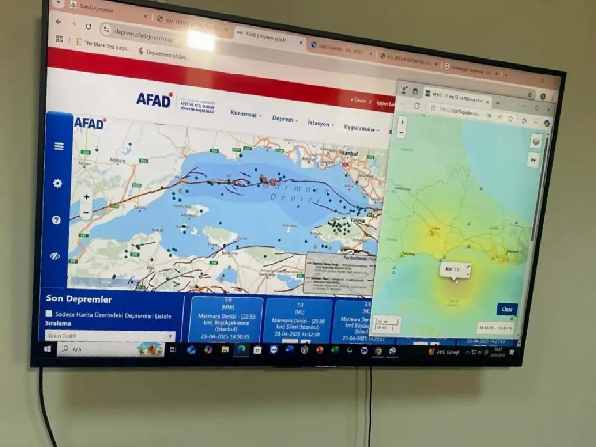 Marmara’da 6.2 Büyüklüğünde Deprem