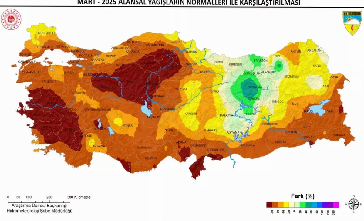 Mart Yağışları Tarihin En Düşük Seviyesinde