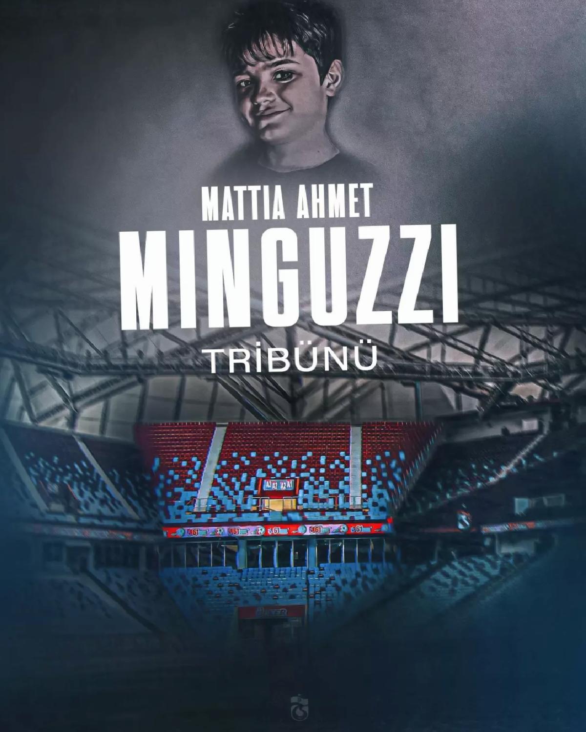 Mattia Ahmet Minguzzi’nin adı tribünde yaşatılacak