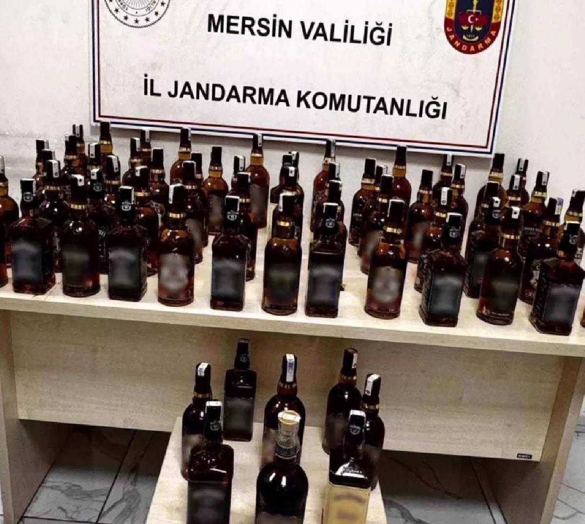 Mersin’de 93 Litre Kaçak İçki Ele Geçirildi