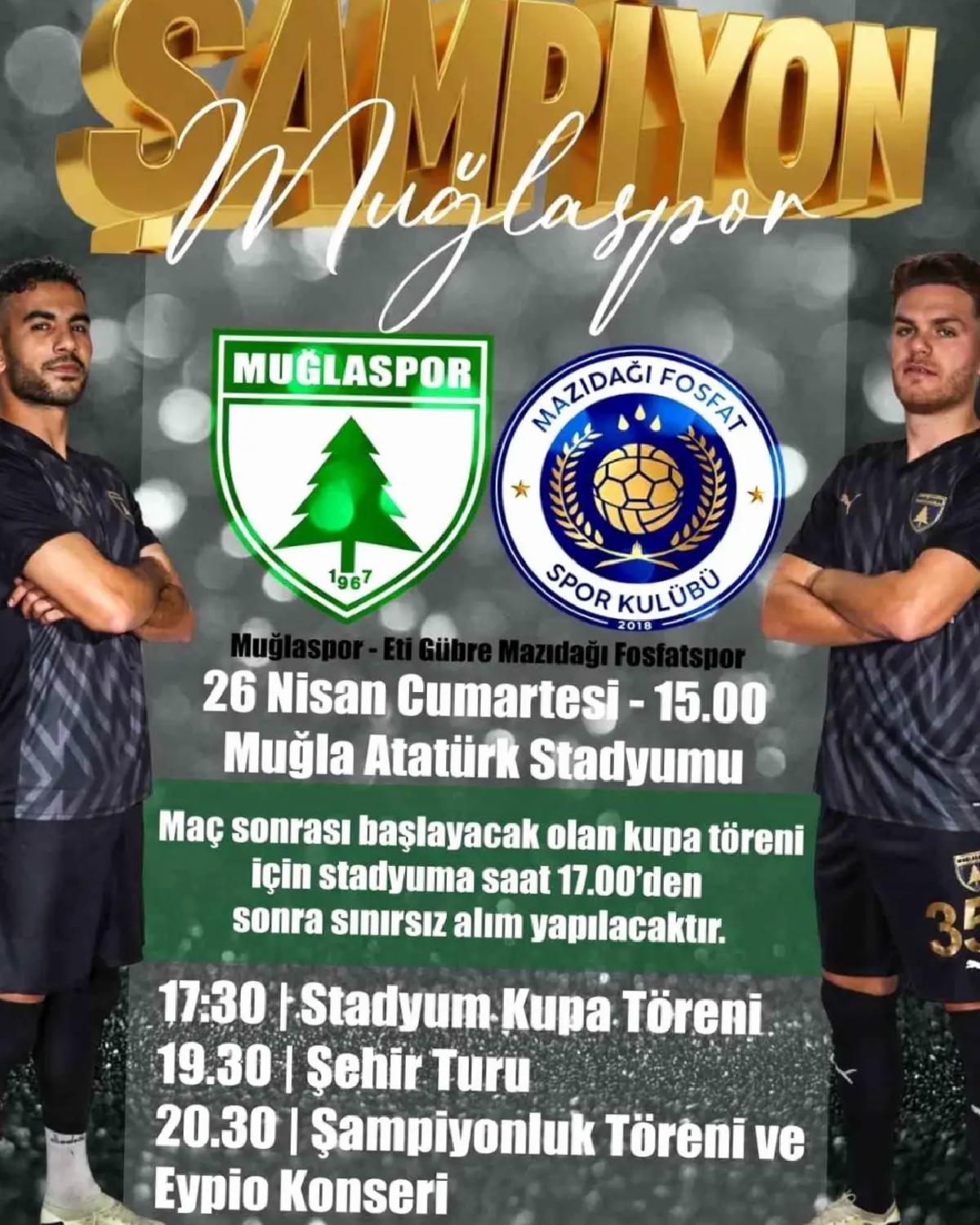 Muğlaspor Şampiyonluk Kutlamalarına Hazırlanıyor