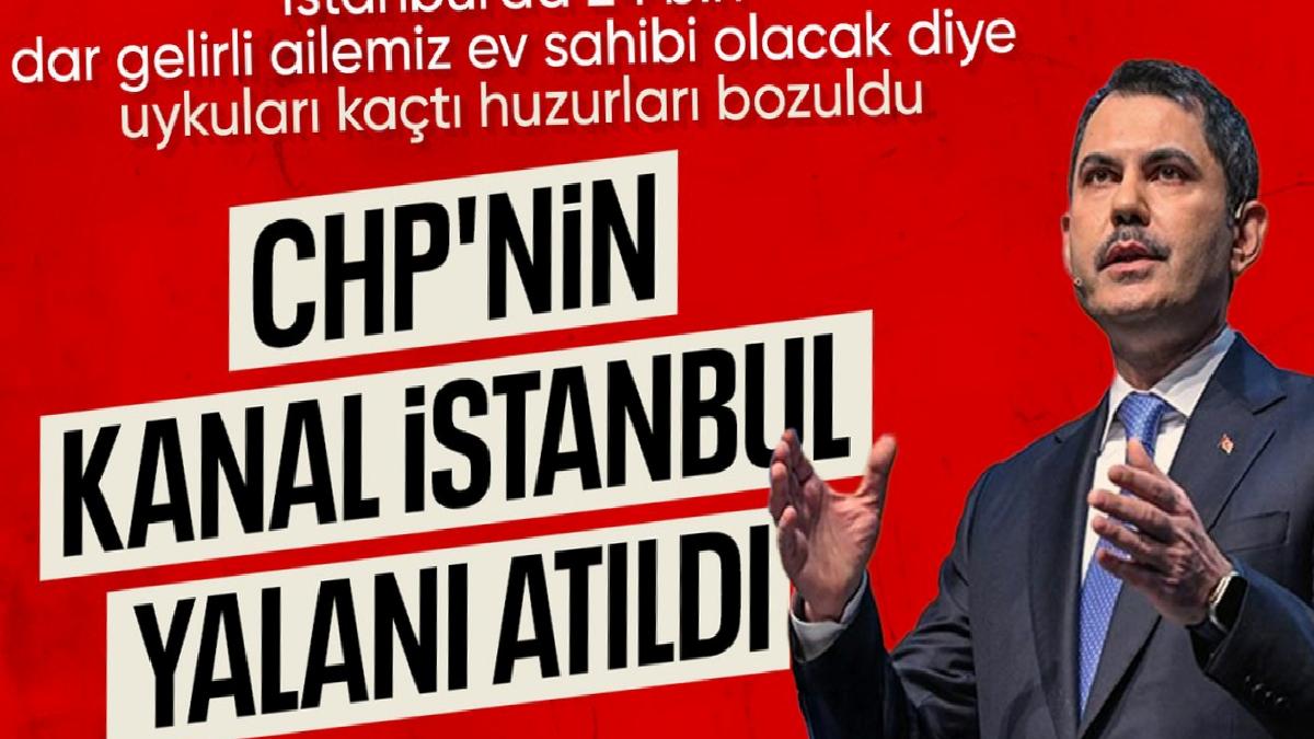 Murat Kurum’dan Özgür Özel’e ‘Kanal İstanbul’ tepkisi