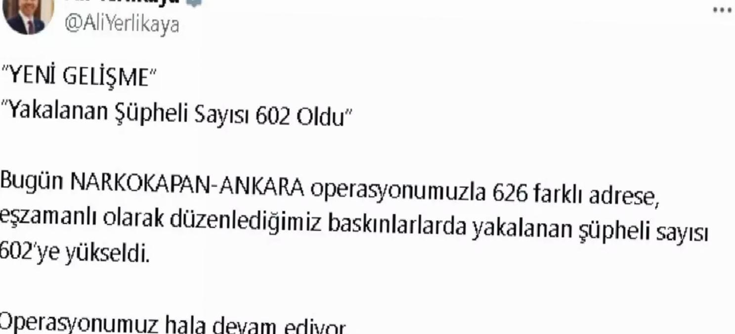 Narkokapan Operasyonu: 602 Şüpheli Yakalandı