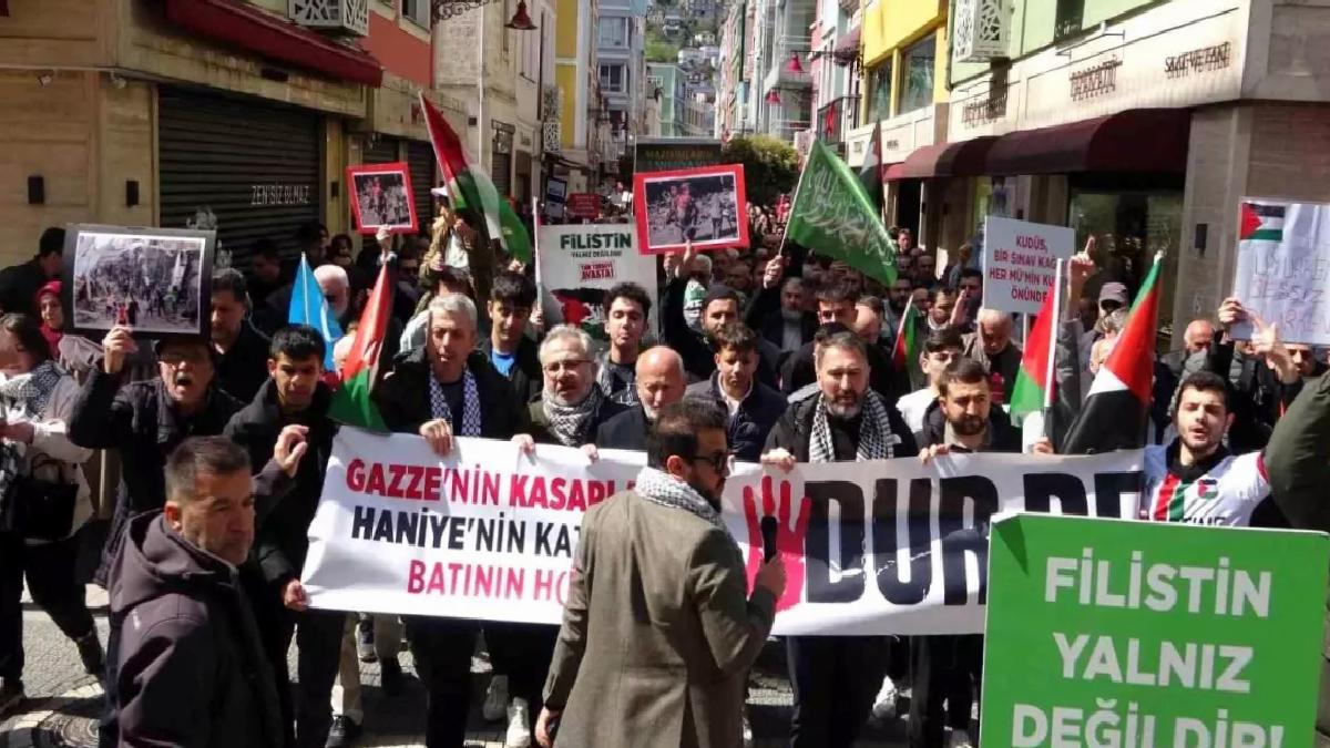 Ordu’da Gazze’ye Destek Yürüyüşü