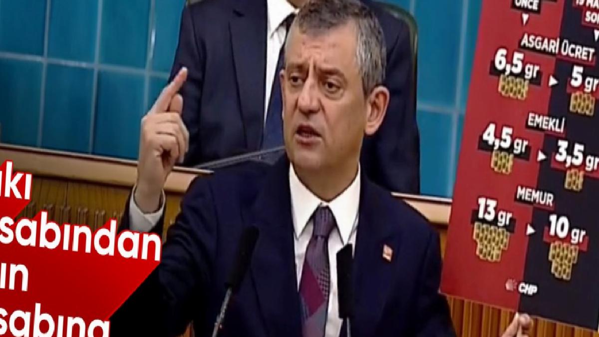 Özgür Özel, grup toplantısında altın hesabı yaptı