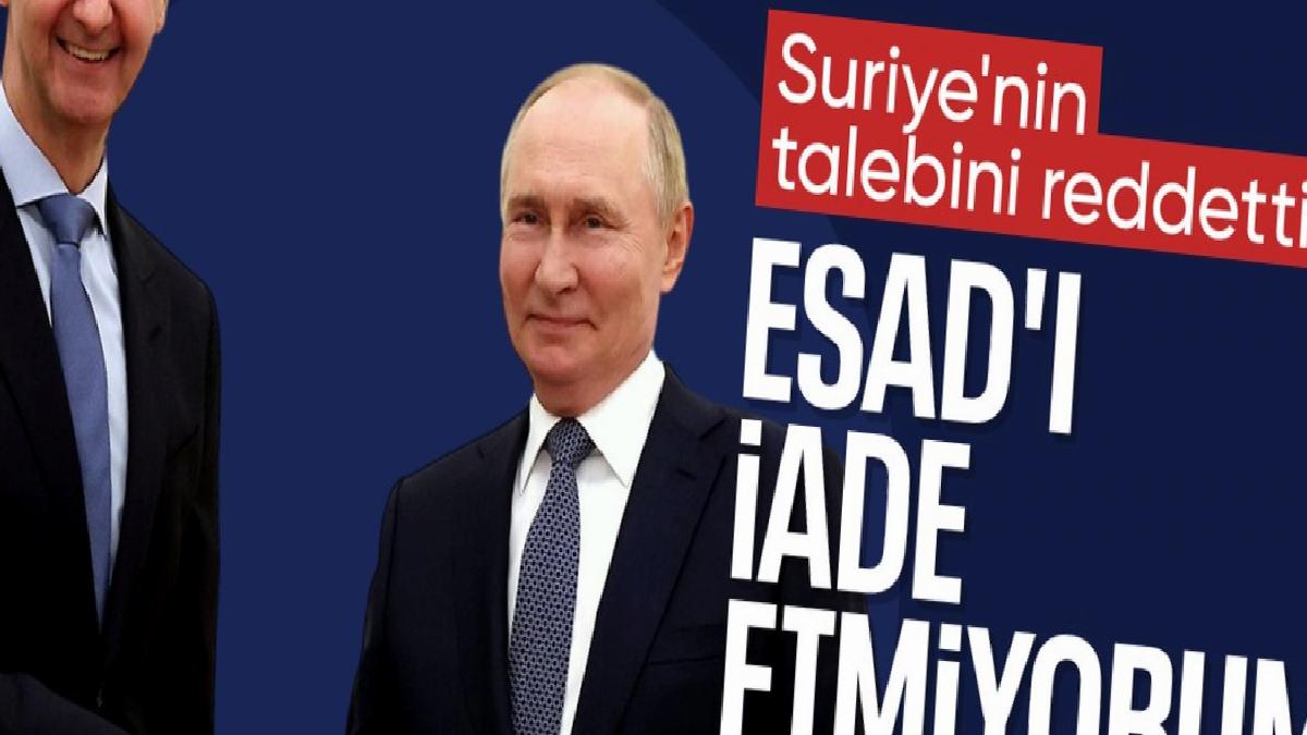 Rusya, Suriye’nin Beşar Esad’ın iadesine yönelik talebini reddetti