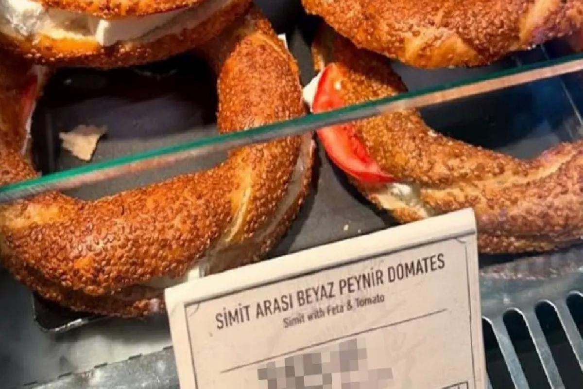 Sabiha Gökçen’deki kafede satılan simitin fiyatını görenler “Yok artık” diyor