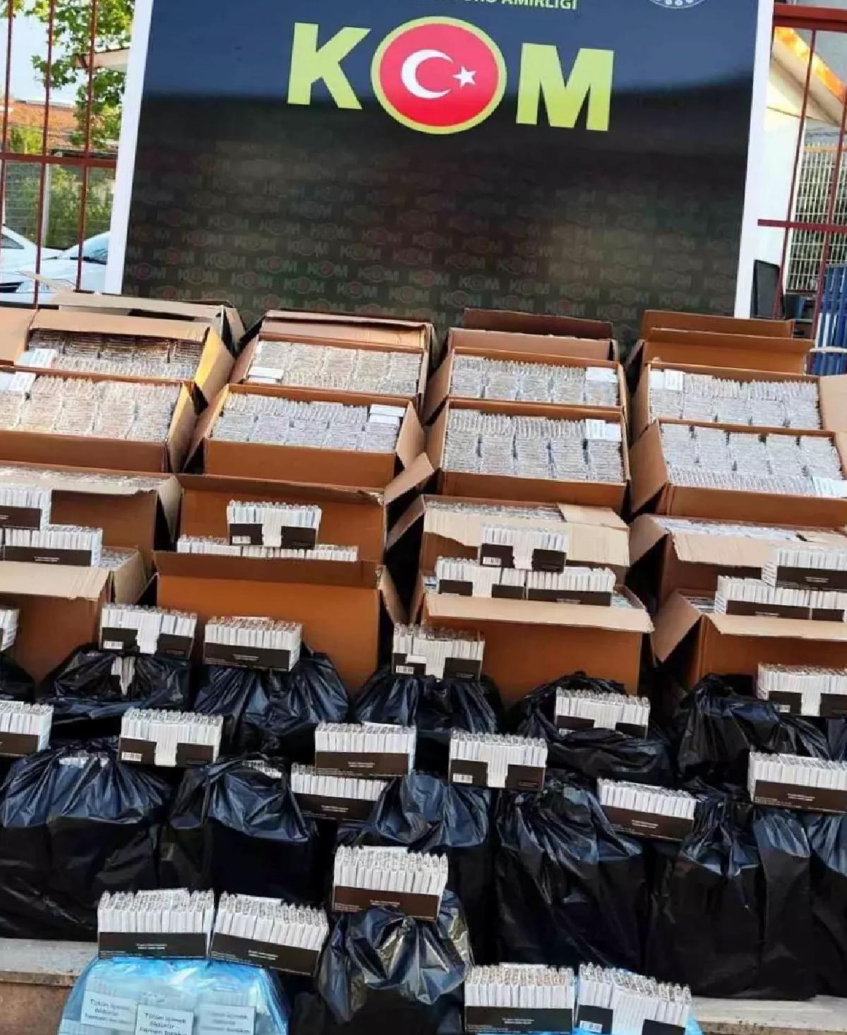 Salihli’de 229 Bin Doldurulmuş Makaron Ele Geçirildi
