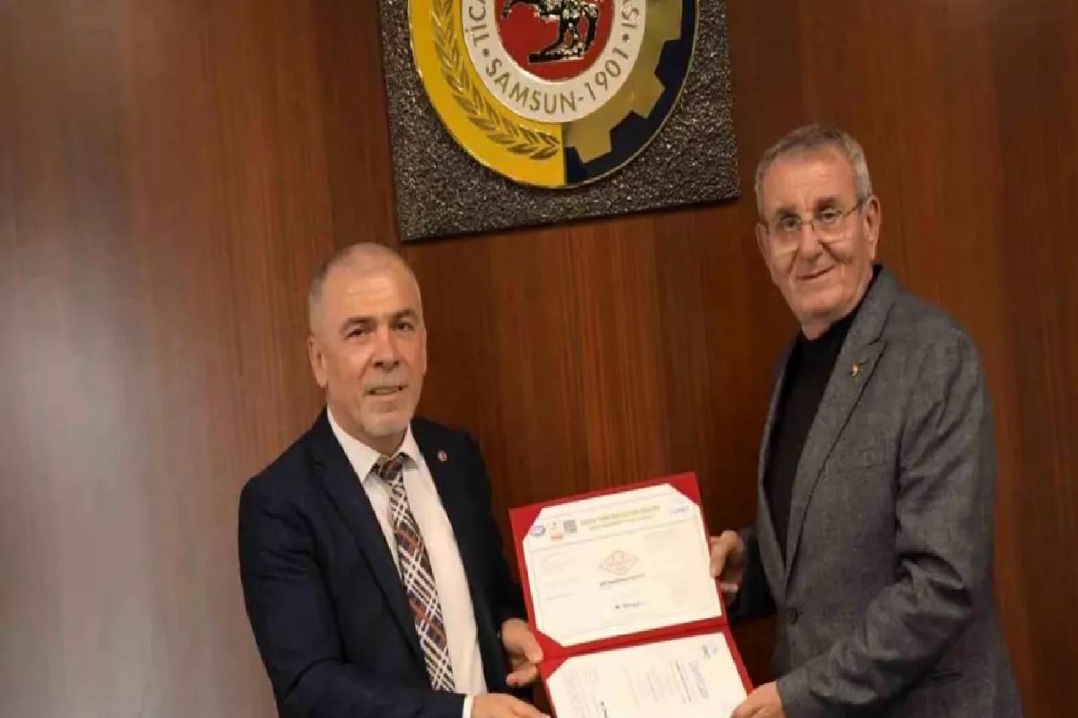 Samsun TSO Kalite Belgesini Yeniledi