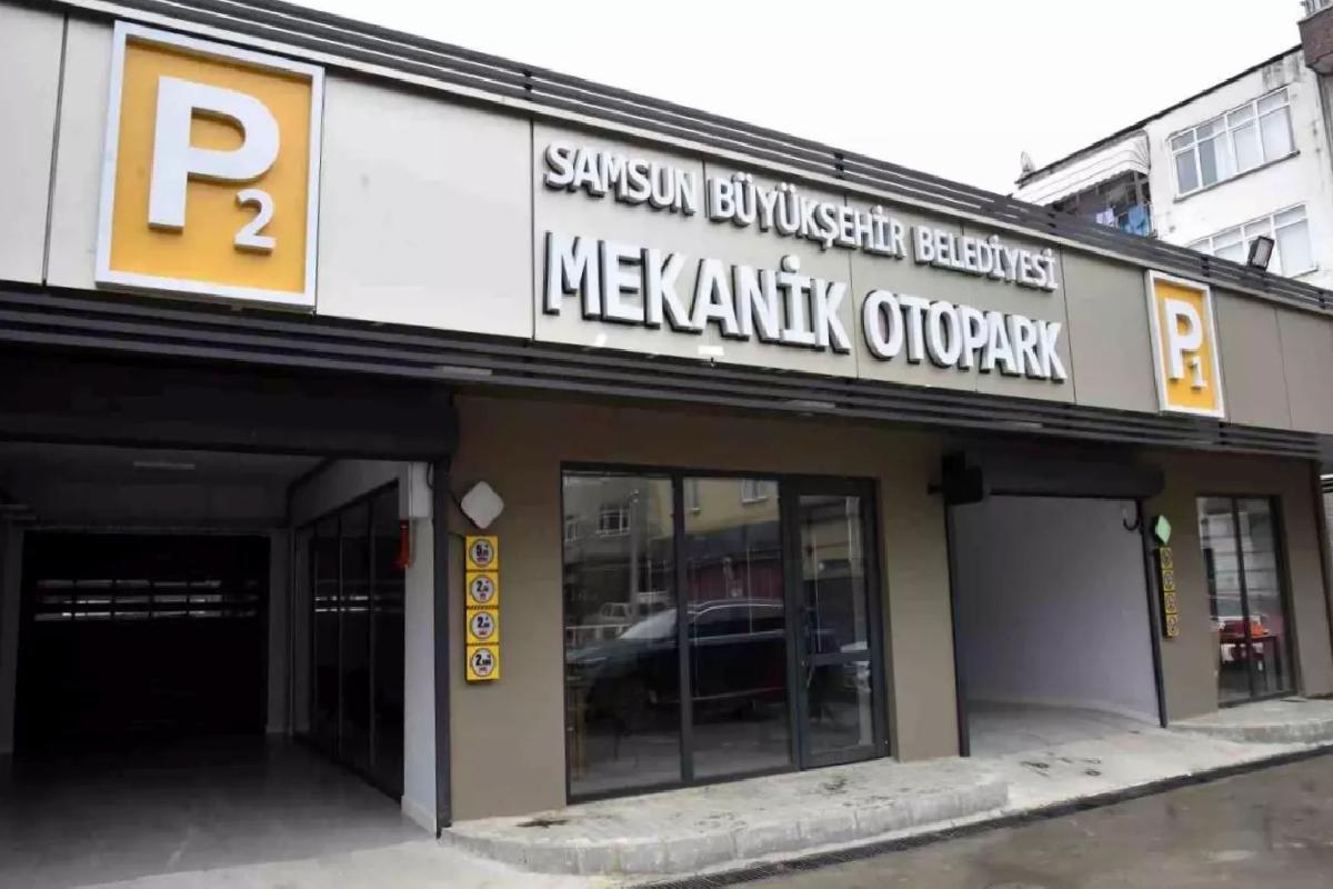 Samsun’da 102 Araç Kapasiteli Çiftlik-1 Mekanik Otoparkı Hizmete Açıldı