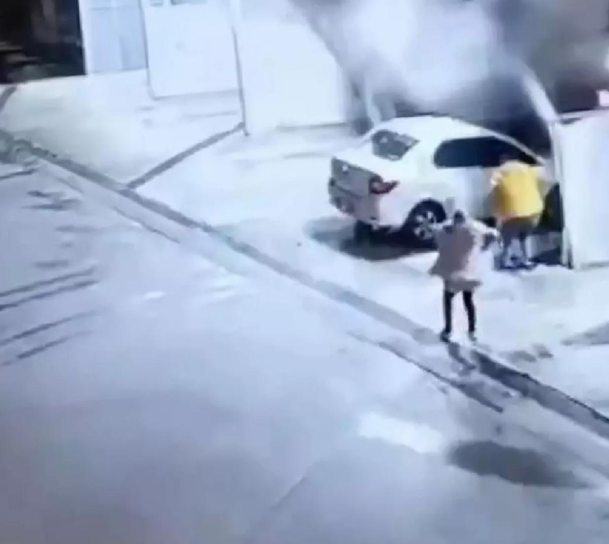 Samsun’da Heyelan Anının Kamerada Görüntüleri