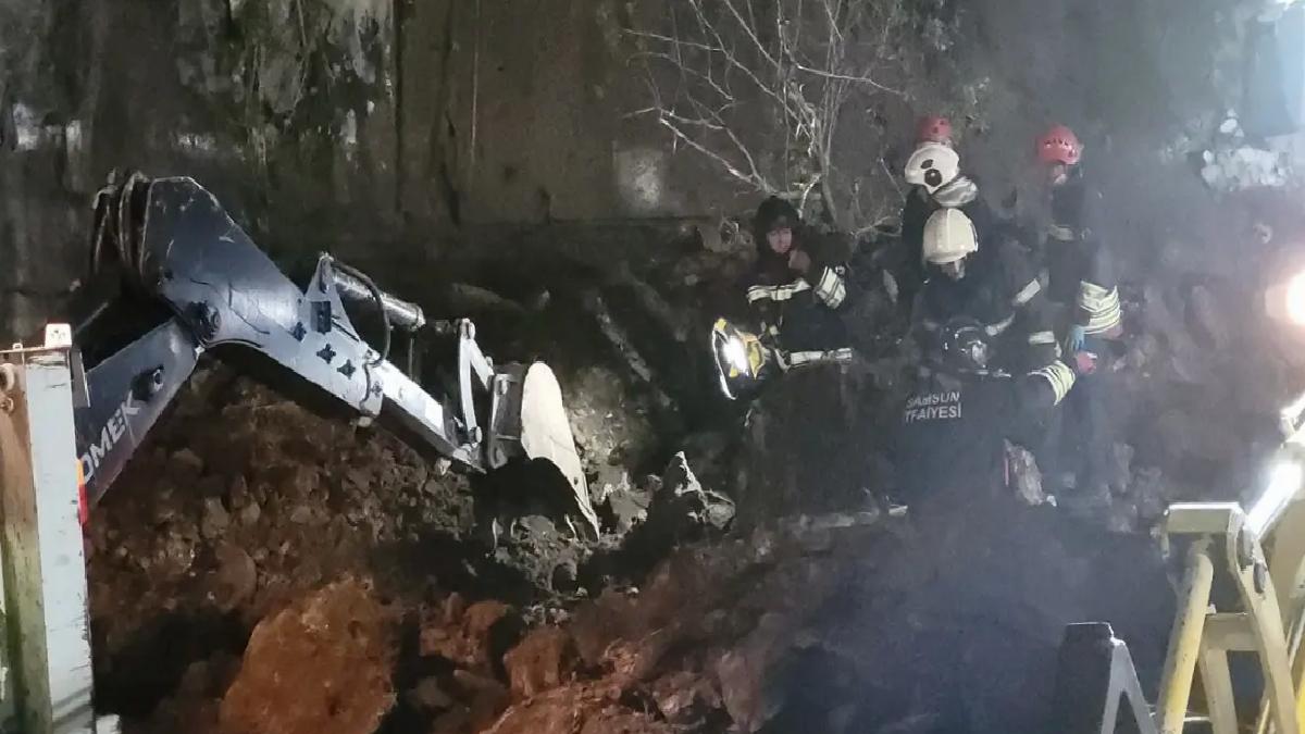 Samsun’da Heyelan: Kadın Yaralandı