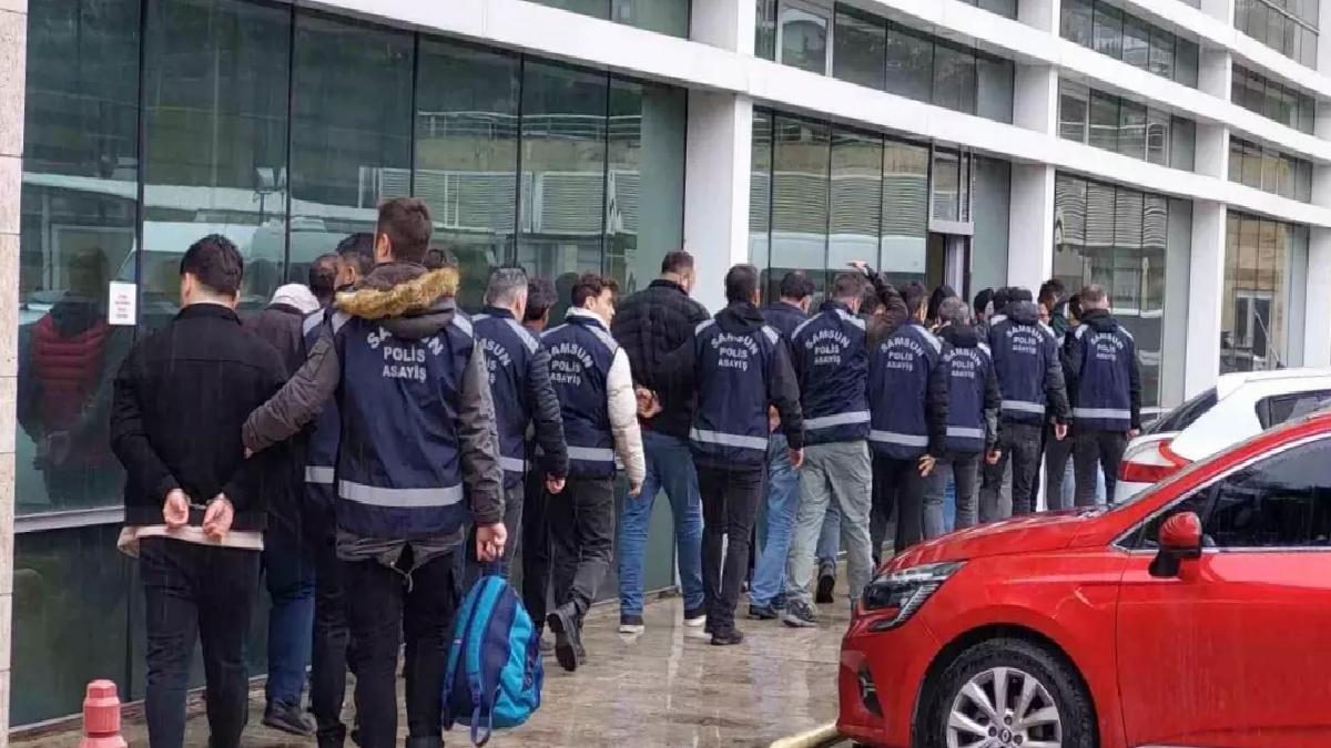 Samsun’daki Araç Operasyonunda 9 Tutuklama