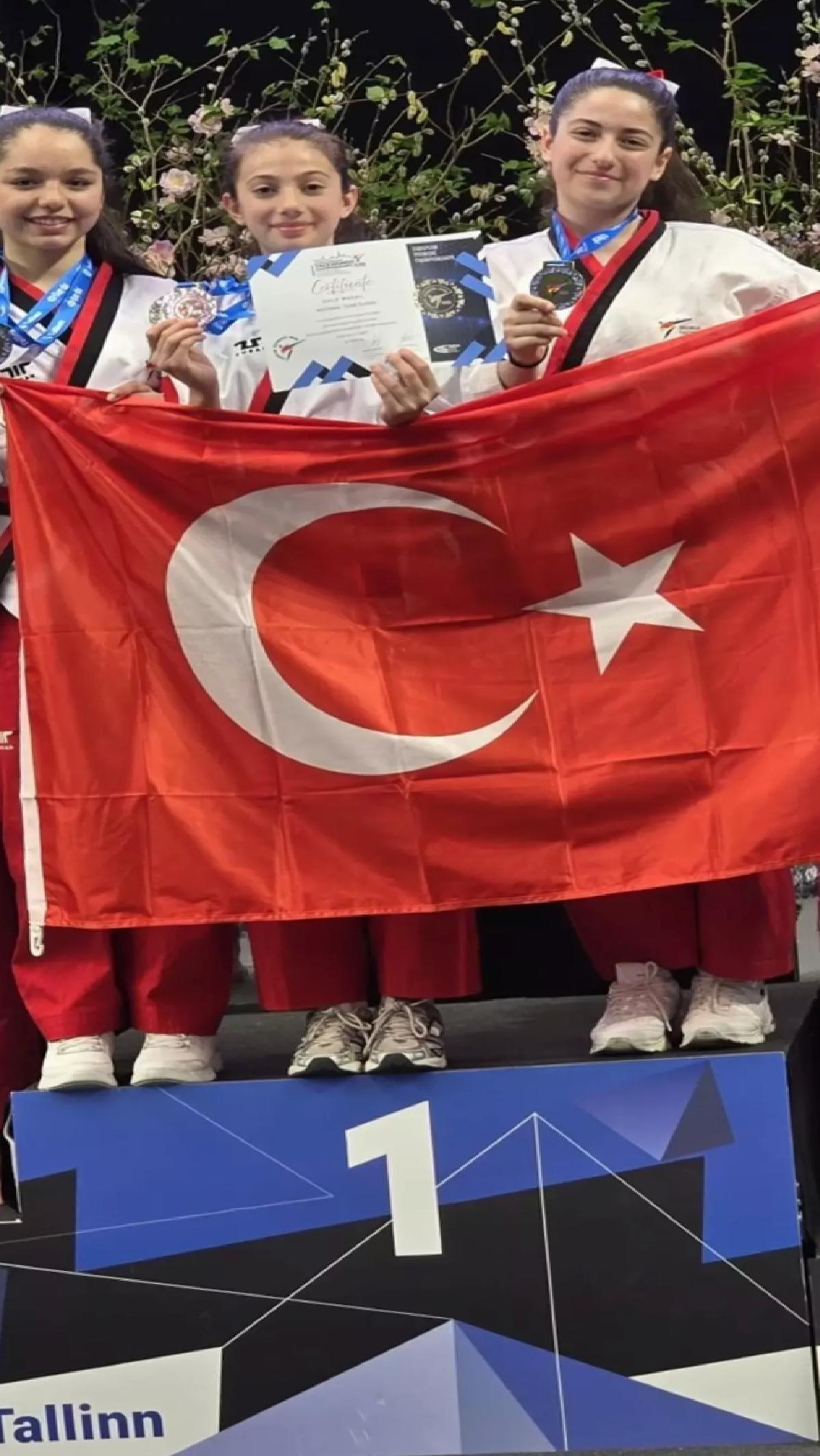 Samsunlu Tekvandocular Avrupa’da Altın ve Gümüş Kazandı