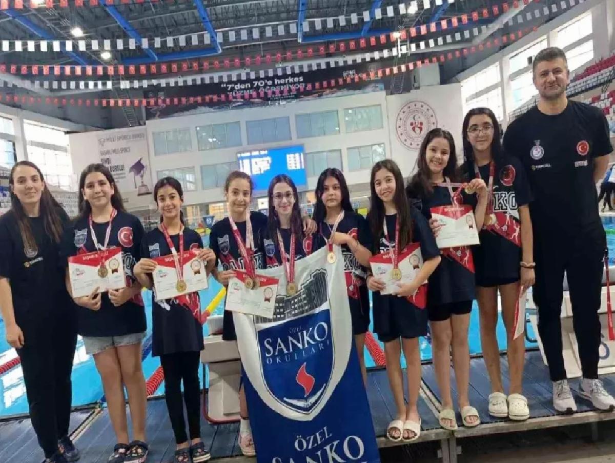 SANKO Okulları Yüzme Takımı Şampiyon oldu