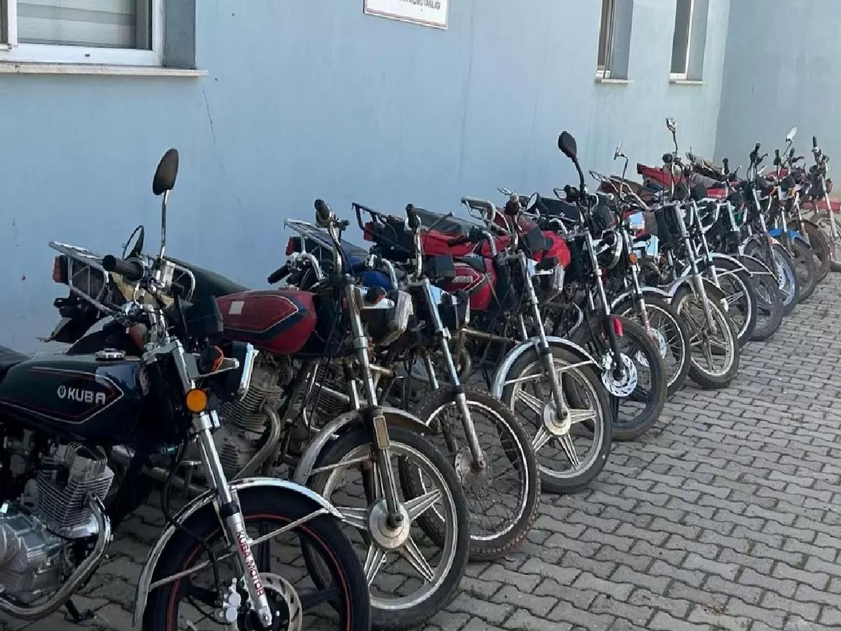 Şanlıurfa’da 14 Çalıntı Motosiklet Ele Geçirildi
