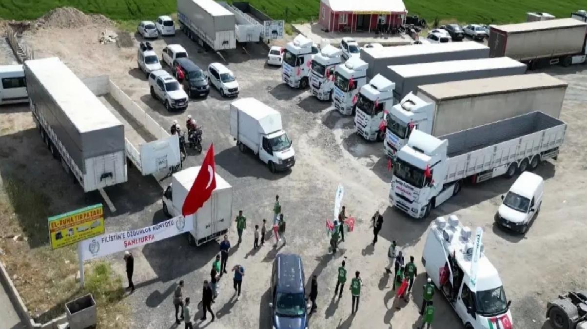 Şanlıurfa’dan Gazze’ye Destek Tır Konvoyu