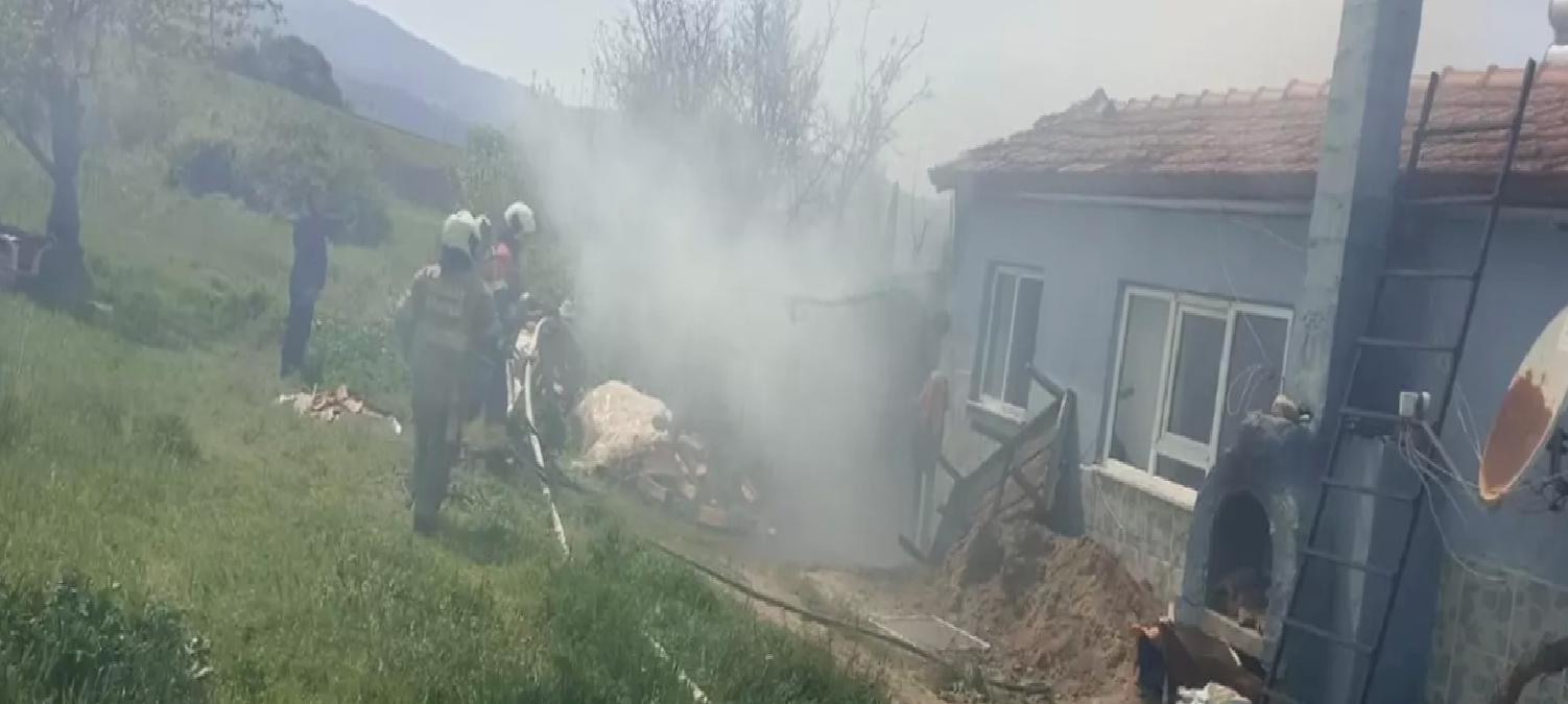 Sındırgı’da Ev Yangını