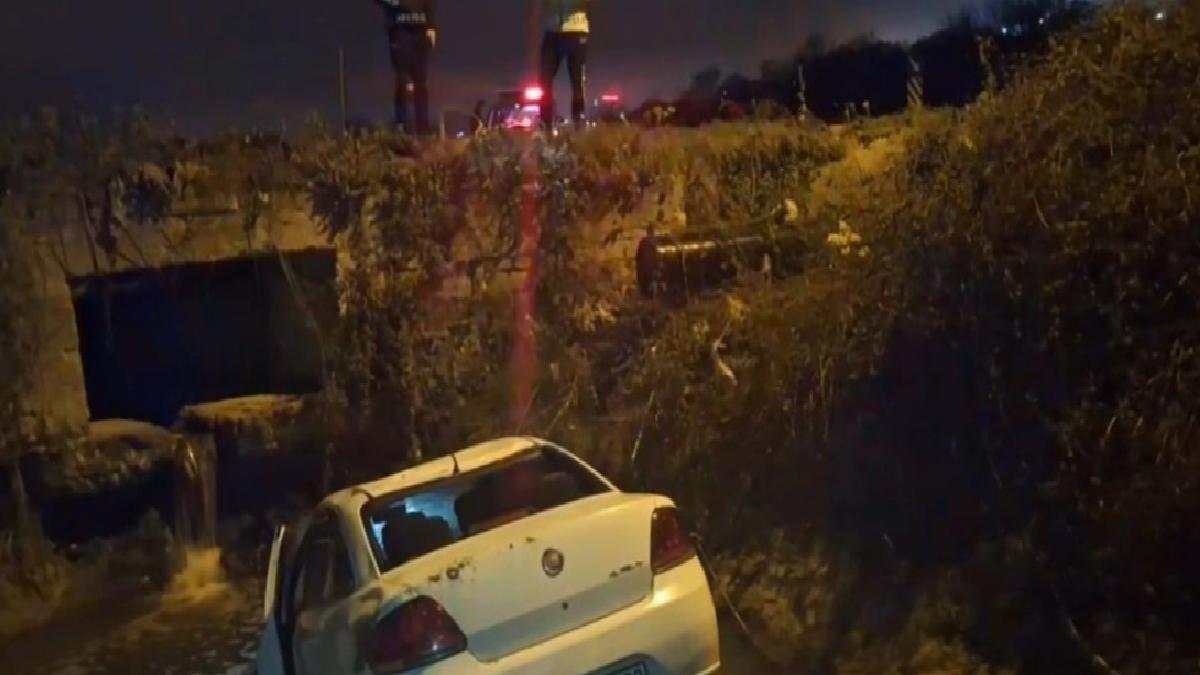 Sinop’ta otomobil su kanalına uçtu: 4 yaralı