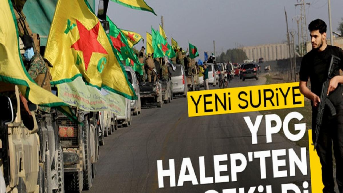 Suriye’de SDG anlaşmasından sonra PKK/YPG’li teröristler Halep’ten çekiliyor